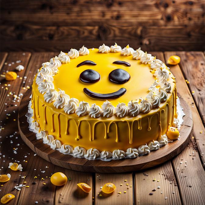 Emoji Pineapple Cake (500gm)